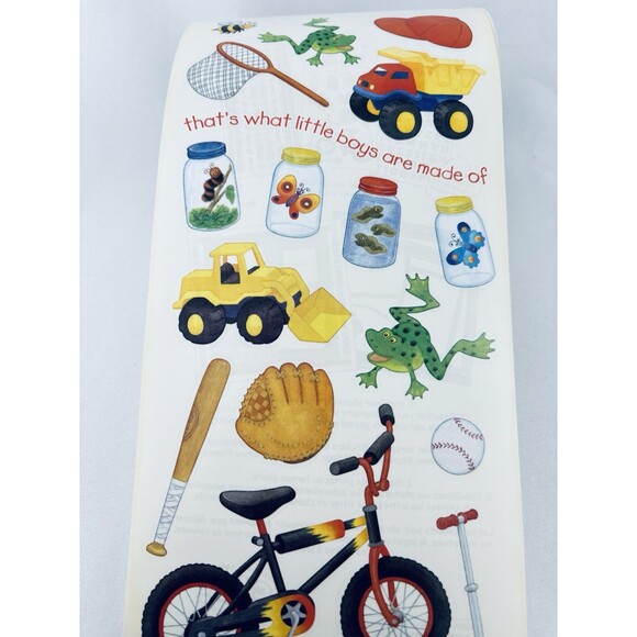 Vintage Sandy Lion Sticker Roll Little Boys Sheets Scrapbooking Sandylion Truck - Picture 2 of 11